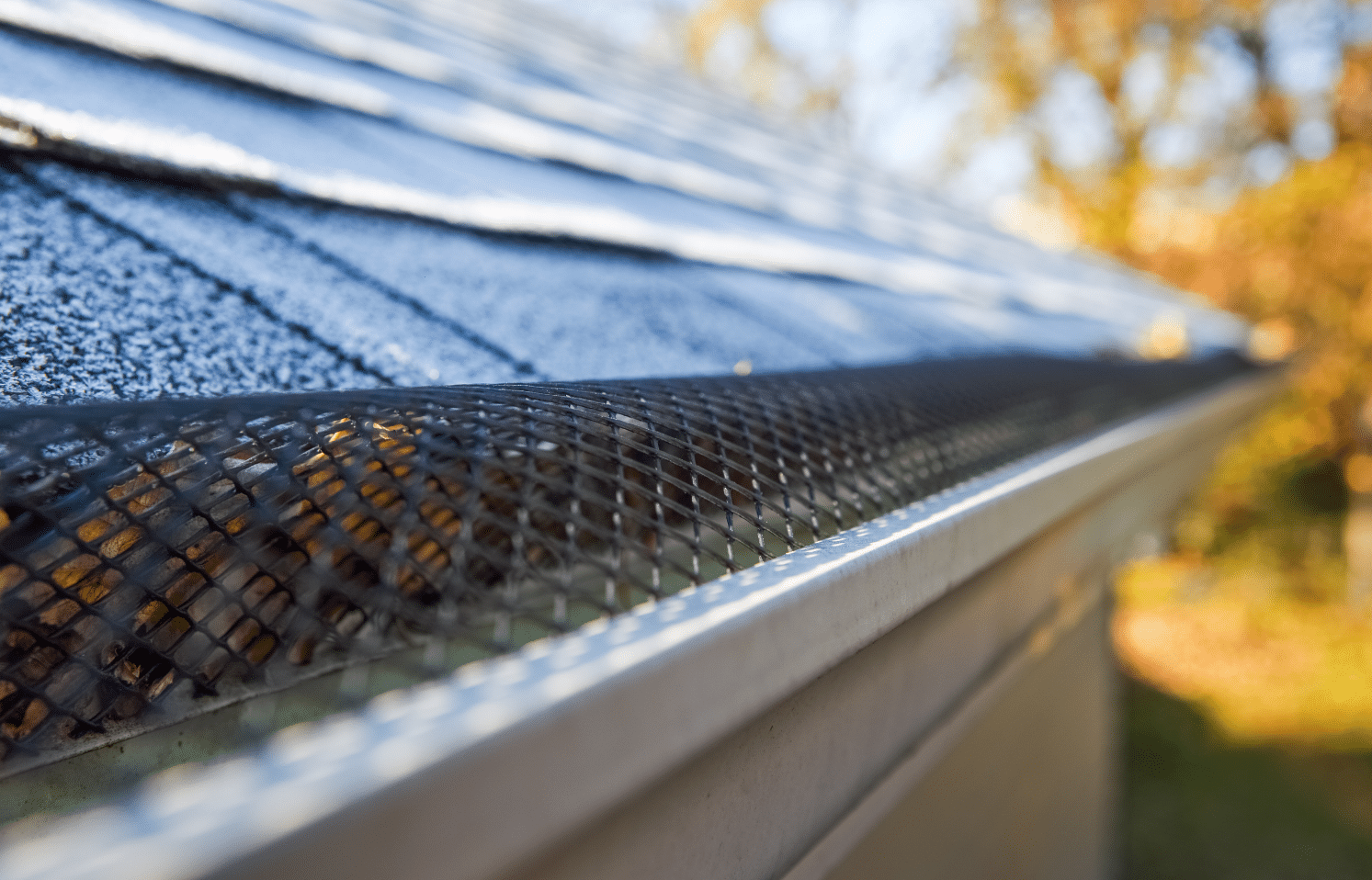 Aluminium gutter guard mesh installed on Melbourne home