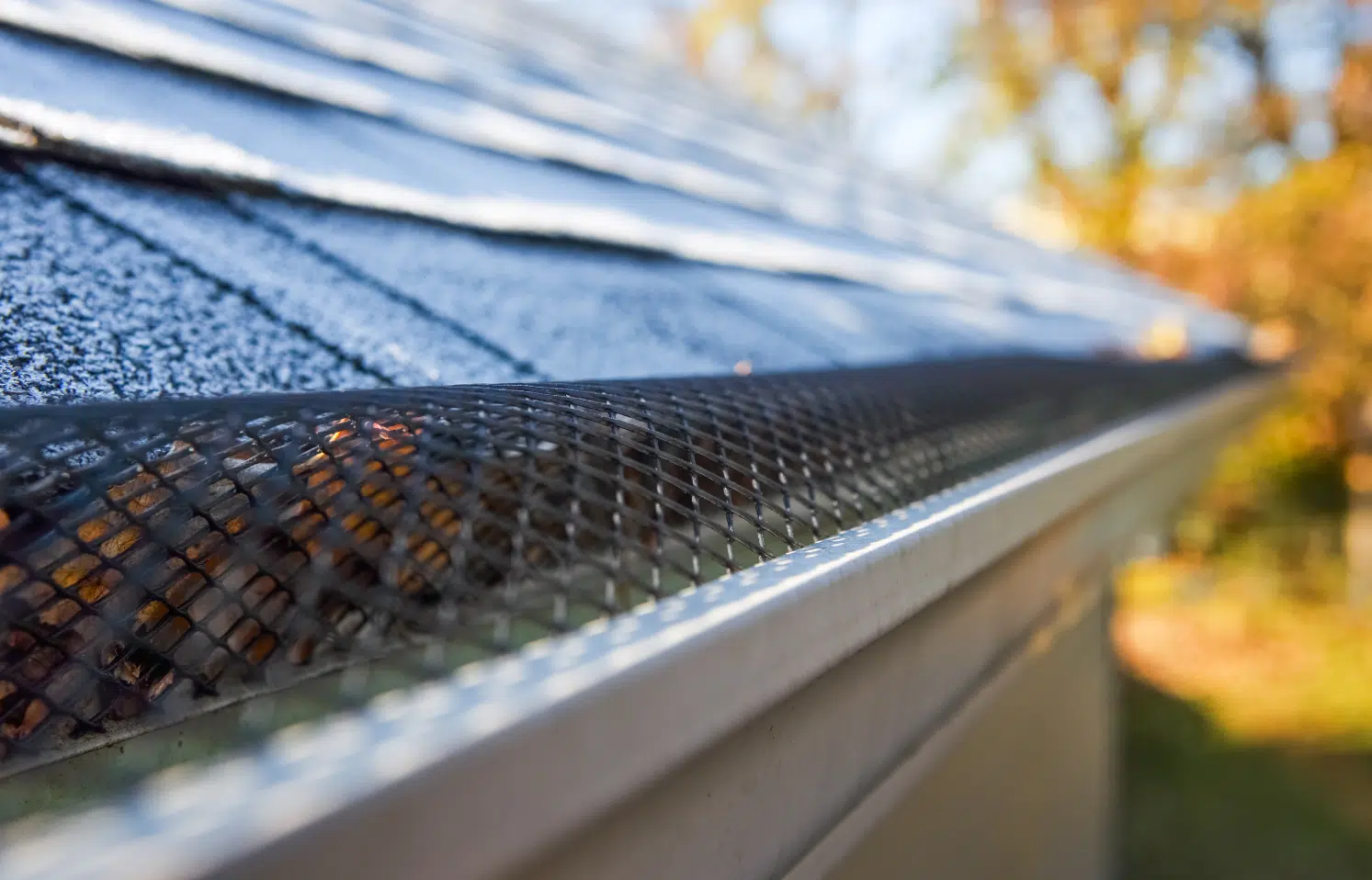 Gutter guard mesh installed on Melbourne home